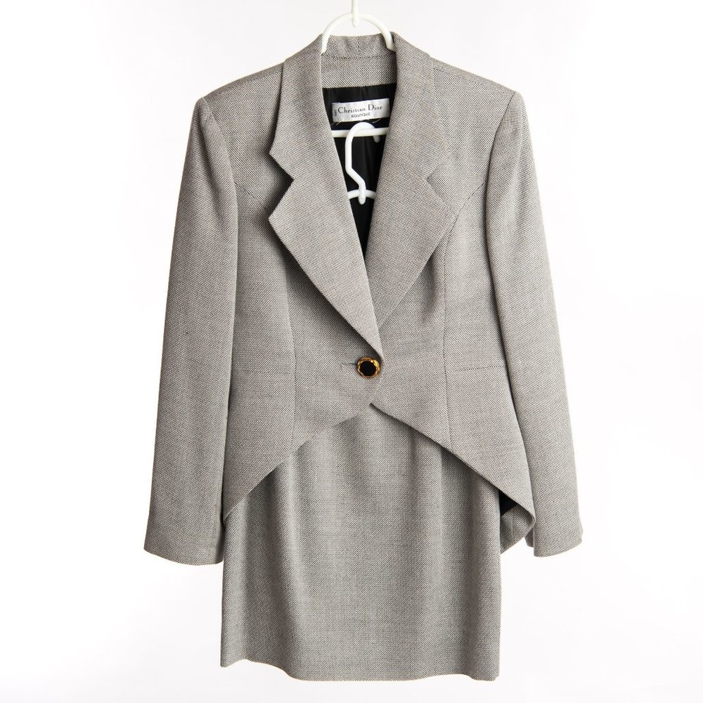 Vintage 90s Christian Dior Skirt Suit Circa 1996 / 1997